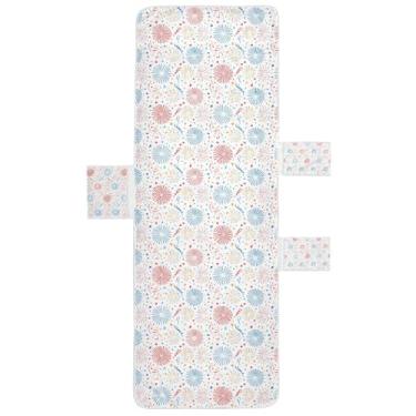 Imagem de STAYTOP Capa de toalha de espreguiçadeira, capa de espreguiçadeira macia do Dia da Independência, capas de cadeira de praia com bolsos para jardim ao ar livre, pátio, pátio, banhos de sol, gramado