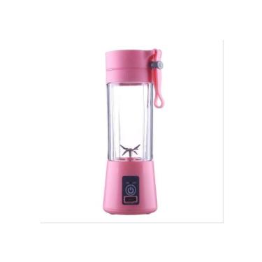 Imagem de Mini Liquidificador Portátil Mixer Shake Recarregável - Rosa