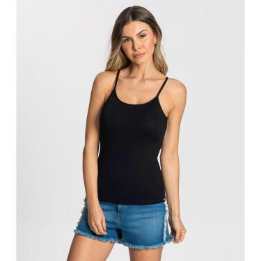 Imagem de Regata Feminina Básica Alça Fina Rovitex - LARANJA - M-Feminino