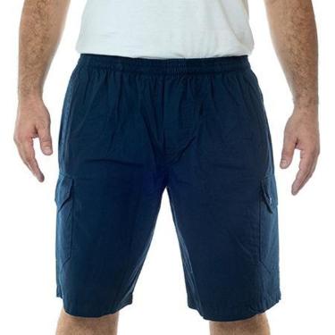 Imagem de Bermuda Sarja Leve California Prime Elástico Marinho G3-Masculino