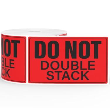 Imagem de Meitaat 500 etiquetas não empilham duas vezes para manuseio de envio 7,6 cm x 12,7 cm adesivos de aviso à prova d'água adesivos fortes etiquetas de embalagem para caixas de mudança de paletes entrega