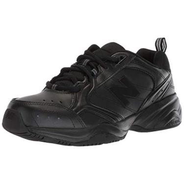 Imagem de New Balance Tênis feminino 624 V2 casual confortável Cross Trainer, Preto, 10