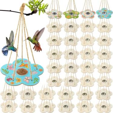 Imagem de DoubleFill Kit de comedouro de pássaros para crianças de 3 a 8 anos faça você mesmo, alimentador de pássaros de madeira para construir artes e artesanato para crianças, faça você mesmo, seus próprios