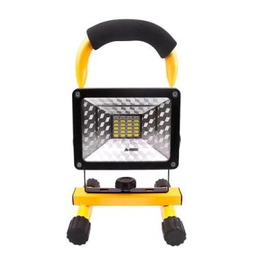 Imagem de Kit 2 Refletores Holofote Recarregável Led 100W Ip66 - Kh7