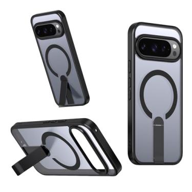 Imagem de CEDO Suporte magnético para Google Pixel 9 Pro XL/Pixel 10 Pro XL [compatível com MagSafe] [ajustável de 3 vias com suporte de metal] [à prova de choque de grau militar] capa traseira de carregamento