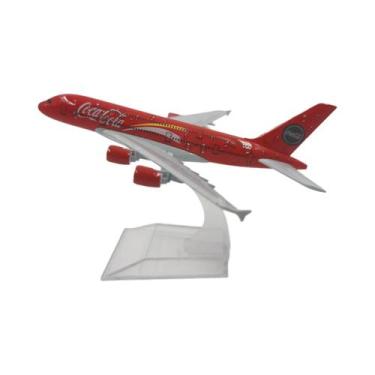 Imagem de JASON TUTU 16cm AirAsia Airbus A320 Avião Modelo Avião Diecast Metal A