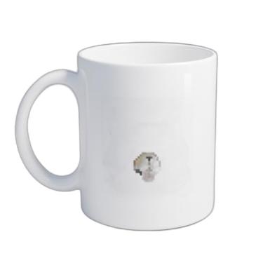 Imagem de Caneca Xícara de Café Porcelana 300ml Chefe de Chihuahua Pixel