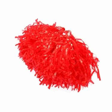 Imagem de Cryfokt Pompons para Líderes de Torcida, Duráveis ​​e Elásticos para Jovens, Time de Torcida, Estádio, Festa, 2 Peças, Vermelho, para Crianças (Vermelho)