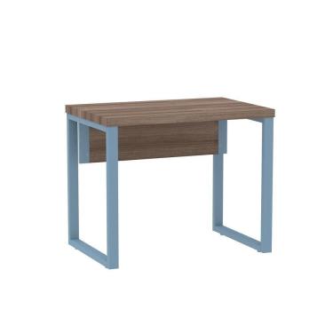 Imagem de Mesa Escritório 900x600x750mm M900pe40tub Walnut-azul Dali