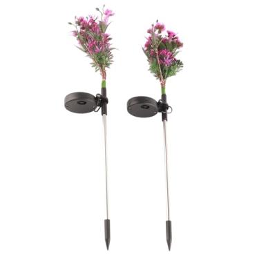 Imagem de Ymiko Luzes de Flores LED Phalaenopsis Movidas a Energia Solar para Iluminação Decorativa de Inserção de para Caminho de Jardim