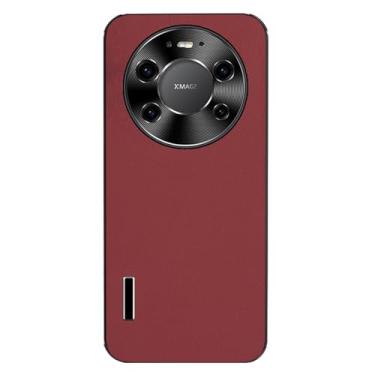 Imagem de HAOMRIYL Capa de dissipação de calor para Huawei Mate 80 Pro Max/80 Pro/80, capa de proteção completa para lente de couro fino anti-queda, capa antiderrapante, vermelha, 80 Pro