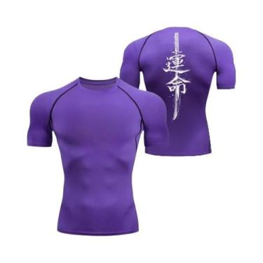 Imagem de Camiseta De Compressão Masculina De Secagem Rápida Para Fitness, 8 Cor