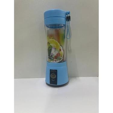 Imagem de mini liquidificador portatil espremedor de laranja processador Mixer Pessoal Recarregável suco - para Frutas e Vitaminas(azul)