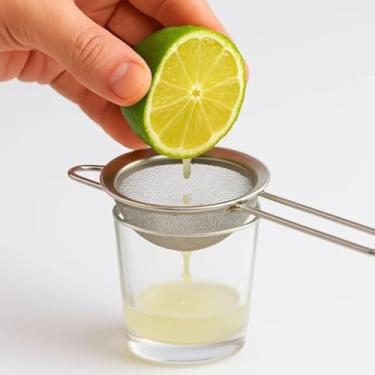 Imagem de Peneira Inox Farelo Bagaço Farinha Nata Massa Afina Alimento Grão Suco Caroço Laranja