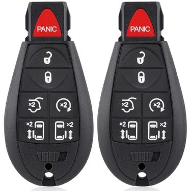 Imagem de Chave de substituição para Chrysler Caravan 2008-2020, Chrysler Town & Country 2008-2016, Chrysler Routan 2009-2014, M3N5WY783X, IYZ-C01C, 433MHZ, conjunto com 2