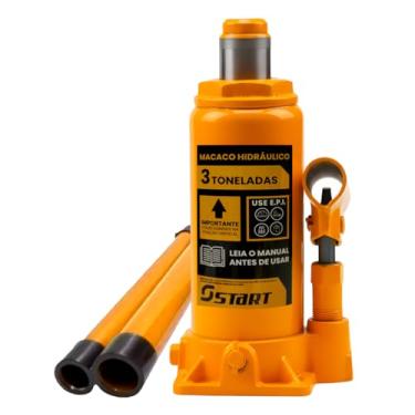 Imagem de Macaco Hidráulico Tipo Garrafa Start – 2T 3T 5T 10T 20T Automotivo Universal Portátil Compacto Reforçado para Carros, Utilitários e Caminhões (3TON)