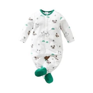 Imagem de Macacão Para Bebê Recém-Nascido Com Estampa De Coala E Coelho, Confort