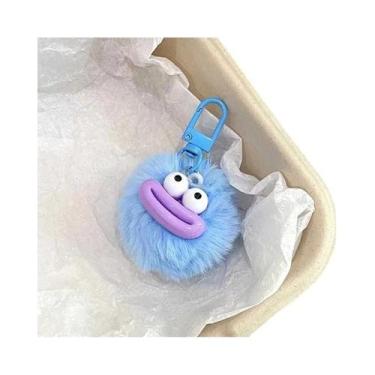 Imagem de Chaveiro De Pelúcia Boca De Salsicha De Palhaço Engraçado, Feio E Fofo