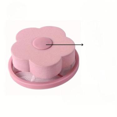 Imagem de Filtro de cabelo para lavadora, removedor flutuante, sem necessidade de energia, limpeza comercial, saco de malha de lavanderia, material durável, fácil de usar, adequado para casa rosa