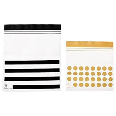 Imagem de Digital Shoppy ISTAD Sacos resseláveis, plástico de polietileno, preto/amarelo-1l e 0,4l, pacote com 60.