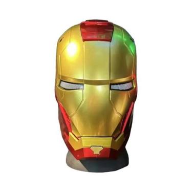 Imagem de Capacete Marvel Iron Man Mk5 Para Meninos, Brinquedo Colecionável Usáv