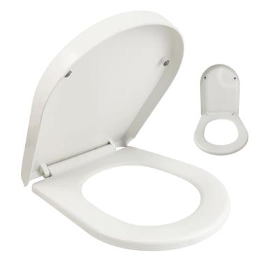 Imagem de Assento Sanitario Soft Close Tampa de Vaso Amortecedor Fechamento Suave Fecha Devagar Banheiro Lavabo Higienico Resistente