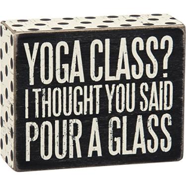 Imagem de Primitives by Kathy 27235 Placa de caixa com acabamento de bolinhas, pequena, vidro