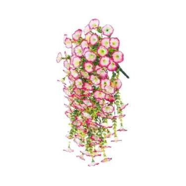 Imagem de Guirlanda De Glória Da Manhã Artificial Resistente a UV, Flores Falsas