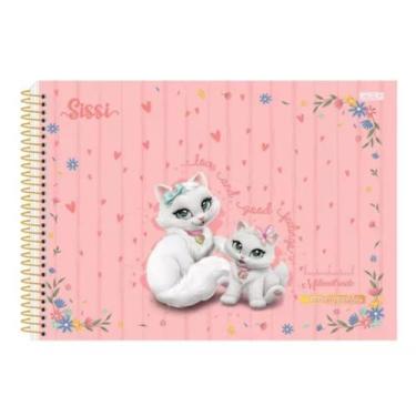 Imagem de Caderno De Desenho Com Espiral Sissi 60 Fls Milimetrado - Sao Domingos