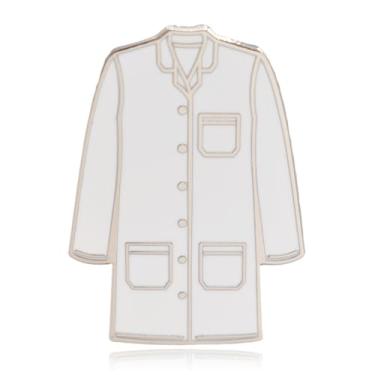 Imagem de Broche esmaltado para jaleco de laboratório, Ferro Ferro Esmalte, Sem pedras - arenito - sem pedras preciosas