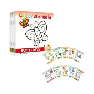 Imagem de Conjunto De Livros De Colorir E Rastreio De Caligrafia Infantil: 10 De