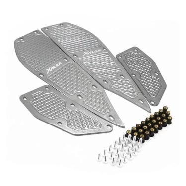 Imagem de Anti-derrapante Apoio Para Os Pés Kit De Para Dianteiro E Traseiro Para Xmax250 Xmax300 2017-2020 Conjunto Descanso Para(Titanium)