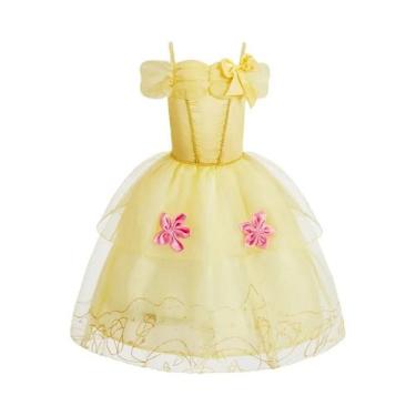 Imagem de Vestido De Fantasia De Princesa Para Meninas, Rapunzel, Bela, Natal, A
