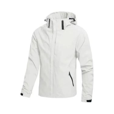 Imagem de Capa De Chuva Masculina Leve, Impermeável E À Prova De Vento Com Capuz