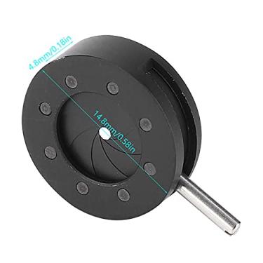 Imagem de AMONIDA Adaptador de íris de Microscópio Diafragma óptico de Lente Ajustável para Microscópio, Abertura de Metal SK25 para Controle de Transmissão, Design Prático para Desempenho Estável, 1 X