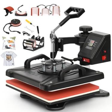 Imagem de 110V, 8 EM 1 Prensa Termica Sublimação, Maquina de Estampar Camisetas, Prensa Termica, Prensa Térmica Sublimação Máquinas de Prensa Térmica Transferência de Calor Por para Camisetas Caneca Chapéu Placa