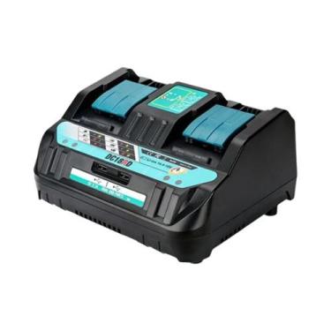 Imagem de Carregador De Bateria Duplo Makita Li-ion 4A Carregamento Rápido 14.4V