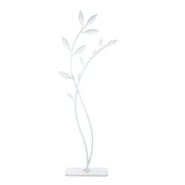 Imagem de SLGGPJBU Cabideiro, cabideiro, cabideiro, feito de metal, fácil de montar, suporte de dois polos para sala de estar, quarto, corredor, cabideiro de roupas