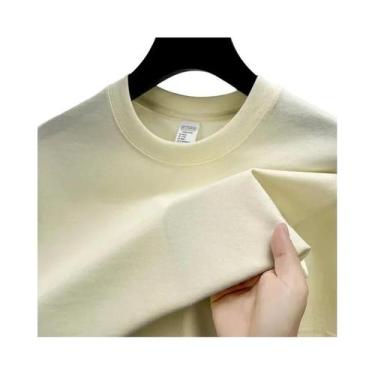 Imagem de Camiseta Masculina De Verão De Marca De Alto Padrão Em Algodão Com Man