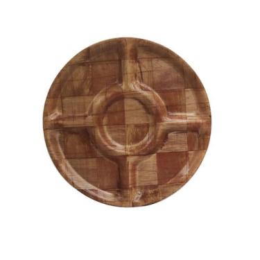 Imagem de Petisqueira com 05 divisórias de bambu 30cm - Via atacado