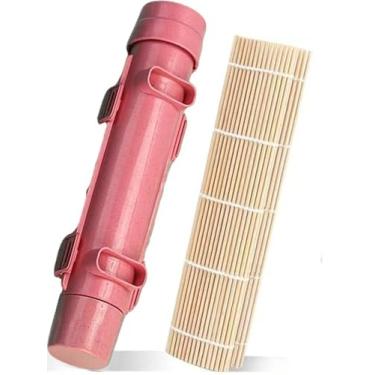 Imagem de Máquina de fazer sushi bazooka, máquina de rolo de sushi faça você mesmo, kit de fabricação de sushi de grau alimentício para iniciantes, molde reutilizável de arroz de sushi, utensílio de cozinha