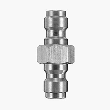 Imagem de Flylock Adaptador universal de plugue de desconexão rápida macho duplo de 8 mm para pistola de ar Airsoft Paintball PCP