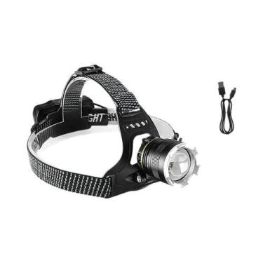 Imagem de Lanterna De Cabeça Ultra Potente 3000000LM XHP390 Com Sensor IR E Alca