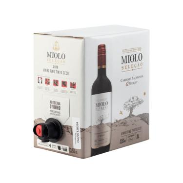 Imagem de VINHO MIOLO SELECAO TINTO CABERNET/MERLOT BAG IN BOX 3LTS