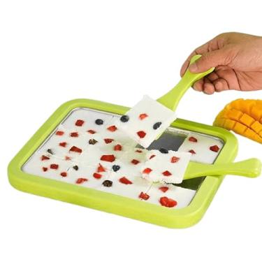 Imagem de Máquina de sorvete de | Utensílios de cozinha de aço inoxidável de alimentício | Ferramenta de sorvete enrolada | para cozinha doméstica crianças família lanches de verão aniversário evento