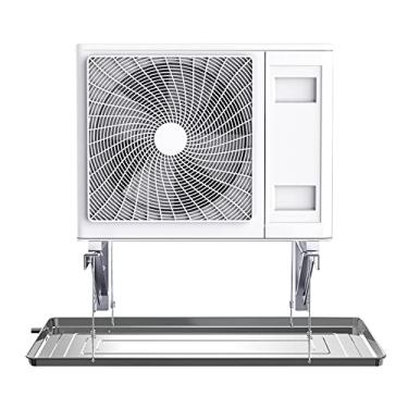 Imagem de Panela universal de drenagem de ar condicionado de aço inoxidável - Bandeja coletora sem vazamento com kit de drenagem para janela e mini unidades AC divididas - almofada para coleta de água ao ar