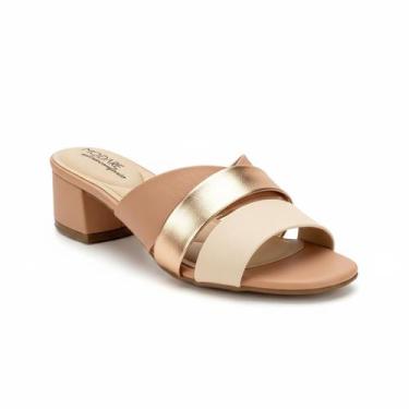 Imagem de Sandalia Modare Nude Ouro Rosado Feminina Ortopédica -, 36, Nude