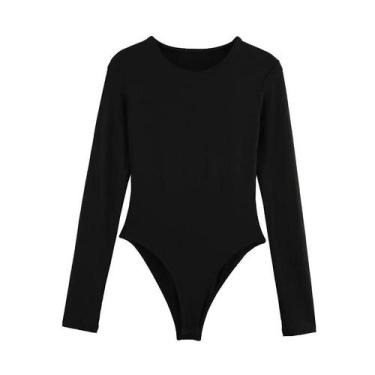 Imagem de Body Sexy Feminino De Manga Longa 2025, Top Bustier, Roupa De Verão, L