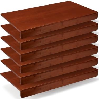 Imagem de Sintuff 6 capas de prateleira de arame, 76 x 40,6 cm, prateleiras grandes, forro para arames de despensa, prateleiras removíveis, armário, banheiro, cozinha, garagem, loja, decoração de escritório