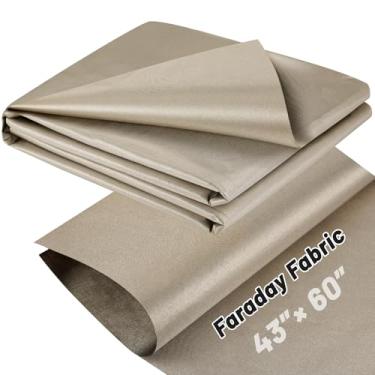 Imagem de UCandy Tecido Faraday 109.2 cm X 152.4 cm, Tecido Faraday EMP Grau Militar para Proteção RFID, 5G, EMP, EMF, EMI, WiFi, Bluetooth, GPS, Evita Radiação